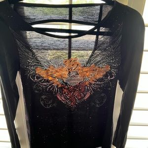 Harley Davidson beautiful with lots of bling